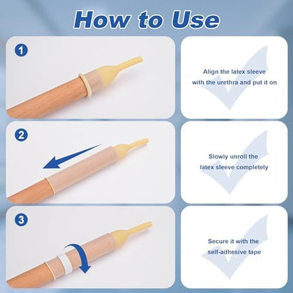 Individually wrapped 35mm male external catheter
