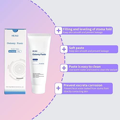 Authentic USA imported medical stoma paste tube highlighting the skin protection formula.