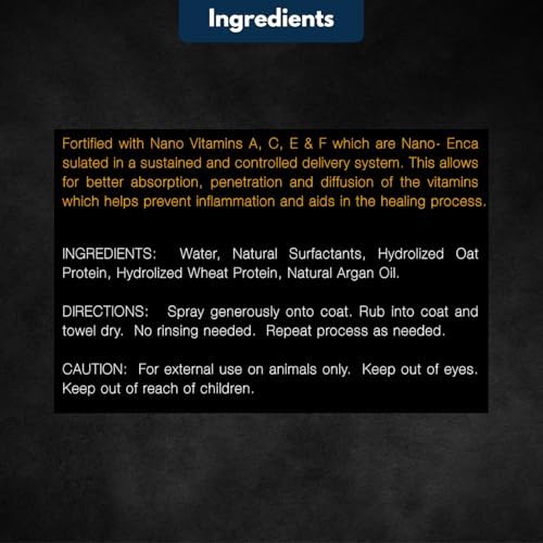Premium USA imported E3 waterless pet cleanser bottle details