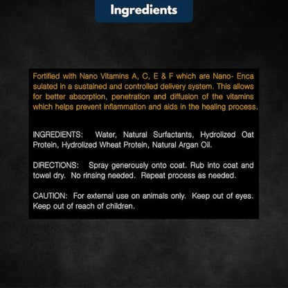 Premium USA imported E3 waterless pet cleanser bottle details