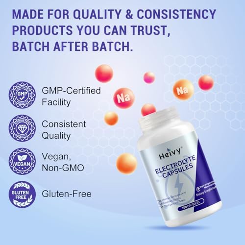 Heivy premium salt tablets for endurance running and cramp prevention