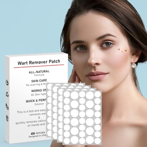 Close up of invisible hydrocolloid wart stickers showing transparent waterproof texture.