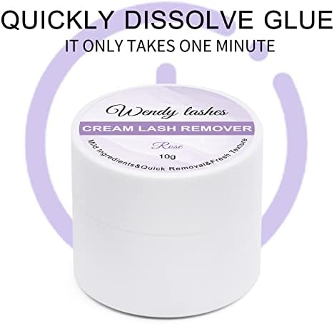 Wendy Lashes rose scented 10g jar container close up