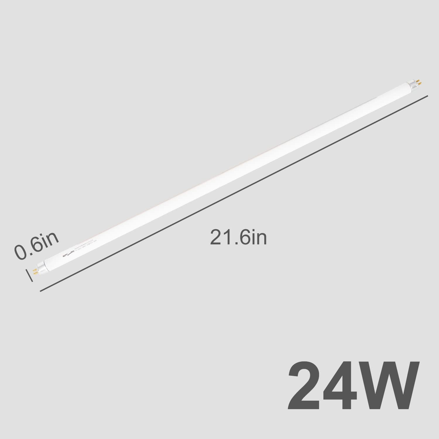 Premium imported reptile health lamp showing standard T5 connection pins