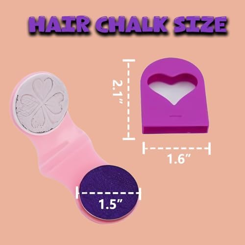Set of washable hair color chalks for festival and party styling