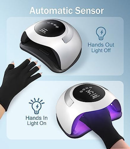 Easkep black UV lamp with detachable base for toenails