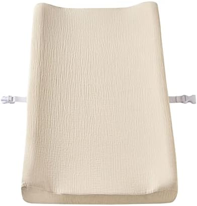 Close up shot of the breathable open weave organic muslin fabric structure designed for newborn skin comfort.