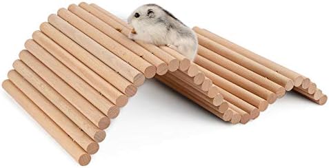 Niteangel Hamster Climbing Ladder Wooden Suspension Bridge for Guinea Pigs Rats Hedgehog Gerbils Mouse Sugar Glider and Other Small Animals (Medium) - Image 2