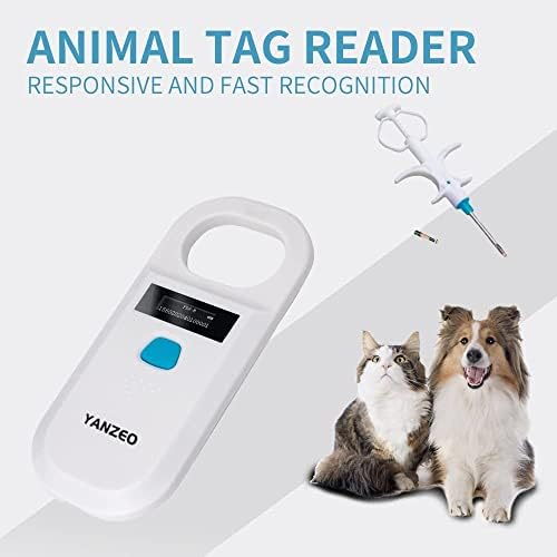 Side profile of Yanzeo AR180 RFID animal microchip reader