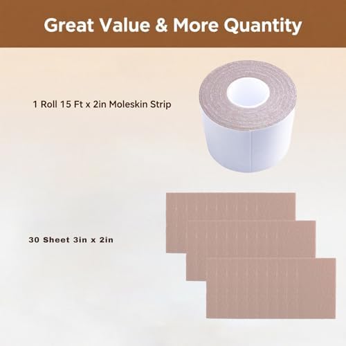 Close up of the breathable felt material of the fifteen feet anti wear shoe bite protector tape.