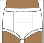 Toddler girl combed cotton training underwear pack with absorbent padding