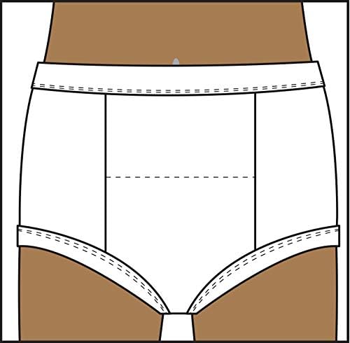 Toddler girl combed cotton training underwear pack with absorbent padding