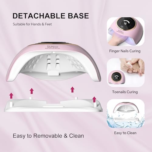 Wevili salon grade nail lamp in use