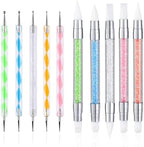 Fulinjoy 10 piece nail art sculpture pen and dotting tool kit front view