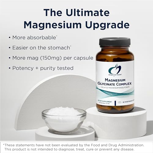 Designs for Health Magnesium Glycinate supplement facts and ingredient label