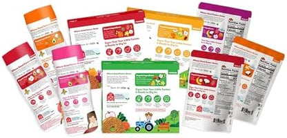 Once Upon a Farm dairy free organic coconut melts with probiotics ingredient panel details.