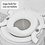 Oxo Tot potty being used as a toilet seat reducer