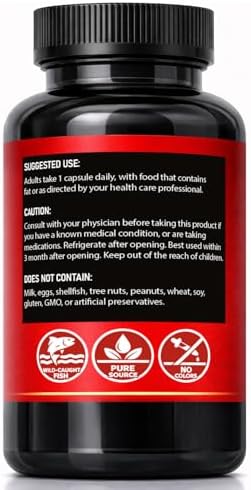 Ultra Cannabiology Omega-3 dietary supplement bottle label details