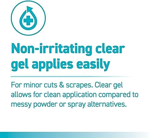 Close up shot of the clear texture of Rapid-Seal non stinging wound gel