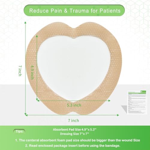 NeuHeils medical adhesive foam dressing applied virtually to demonstrate sacral area fitment.
