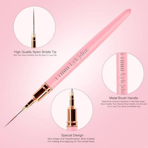 Lykjdnz gel polish liner brushes in packaging
