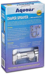 Aquaus multi-use spray wand connected to toilet tank