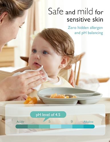 Momcozy Baby Wipes-Extra Large Size Design, 99% Water Based, Unscented & Hypoallergenic, Cleansing & Moisturizing Baby Wipes for Sensitive Skin, 12 Flip-Top Packs (720 Wipes Total) - Image 6