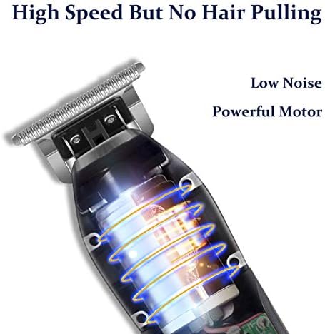 Kemei professional hair outliner being charged via USB cable illustrating dual-voltage travel compatibility.