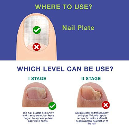 Dr. Luke 1 ounce nail repair liquid packaging for discolored nails.