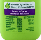 Lice Shield conditioning repellent spray showing natural essential oil ingredients.