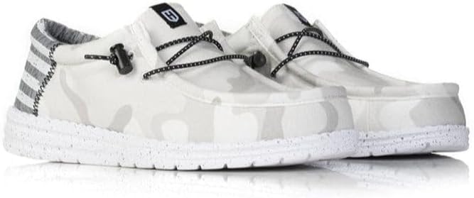 Close up of We The People graphic on Howitzer slip-on footwear.