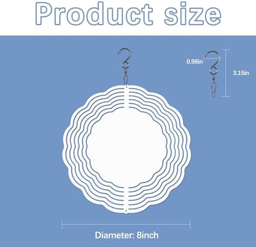 Sublimated wind spinner showing vibrant custom design
