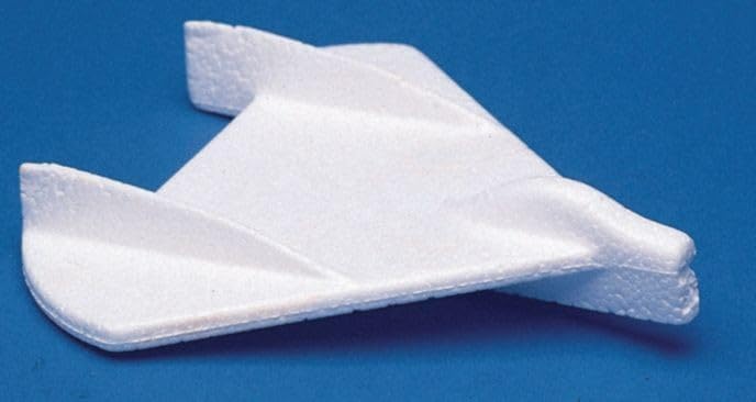 Recyclable foam gliders with included nose weights for outdoor play