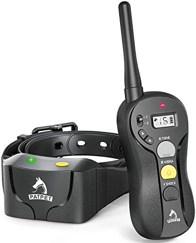Close up of Patpet waterproof collar receiver for large dogs