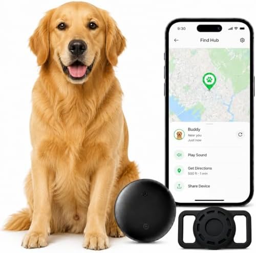 JNLIK smart pet tracker Android exclusive device showcasing its compact waterproof build