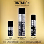 Ammonia free temporary hair color spray bottle showing olive oil extract infusion benefit