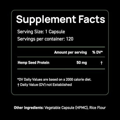 Close up of Phytokann hemp seed oil capsule bottle