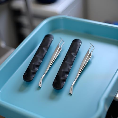Durable stainless steel tick tweezers for flea and tick control