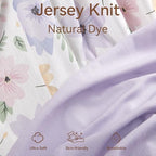 Tillyou Floral Changing Pad Cover Pattern Close Up