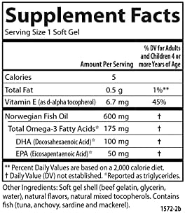 Carlson Kids Chewable DHA nutritional supplement label details