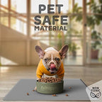 Pethappily cat food mat protecting floor