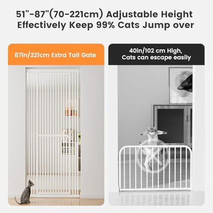 Close up view of the one handed dual action release latch on the pet gate.