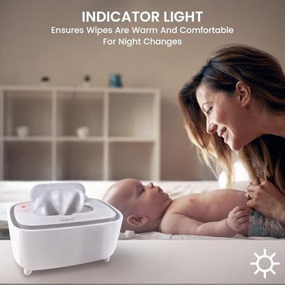 Lulyboo baby wipe dispenser in a nursery setting for infant care
