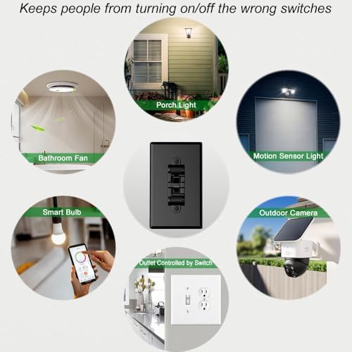 Easy installation demonstration of light switch cover guard