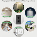 Easy installation demonstration of light switch cover guard