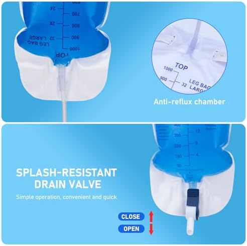 Close up of the anti-reflux valve on the Dokibi drainage bag