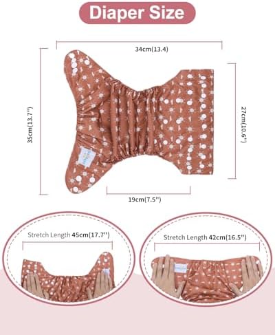 Interior view of Babygoal AWJ fabric diaper lining