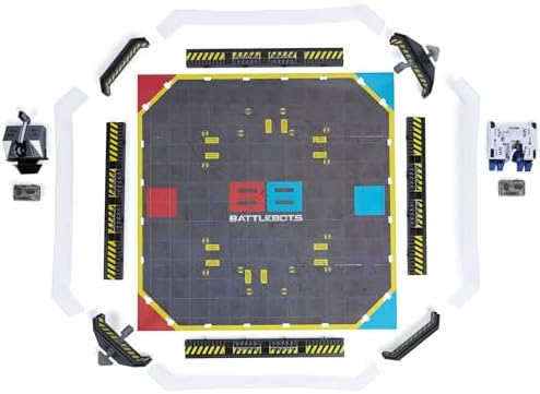Foldable battle arena board for Hex Bots robotic combat play