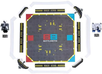 Foldable battle arena board for Hex Bots robotic combat play