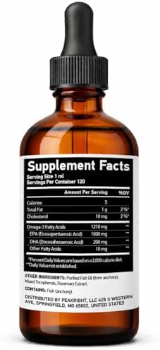 Peakright Pure EPA 4 Fluid Ounce bottle high-potency supplement packaging